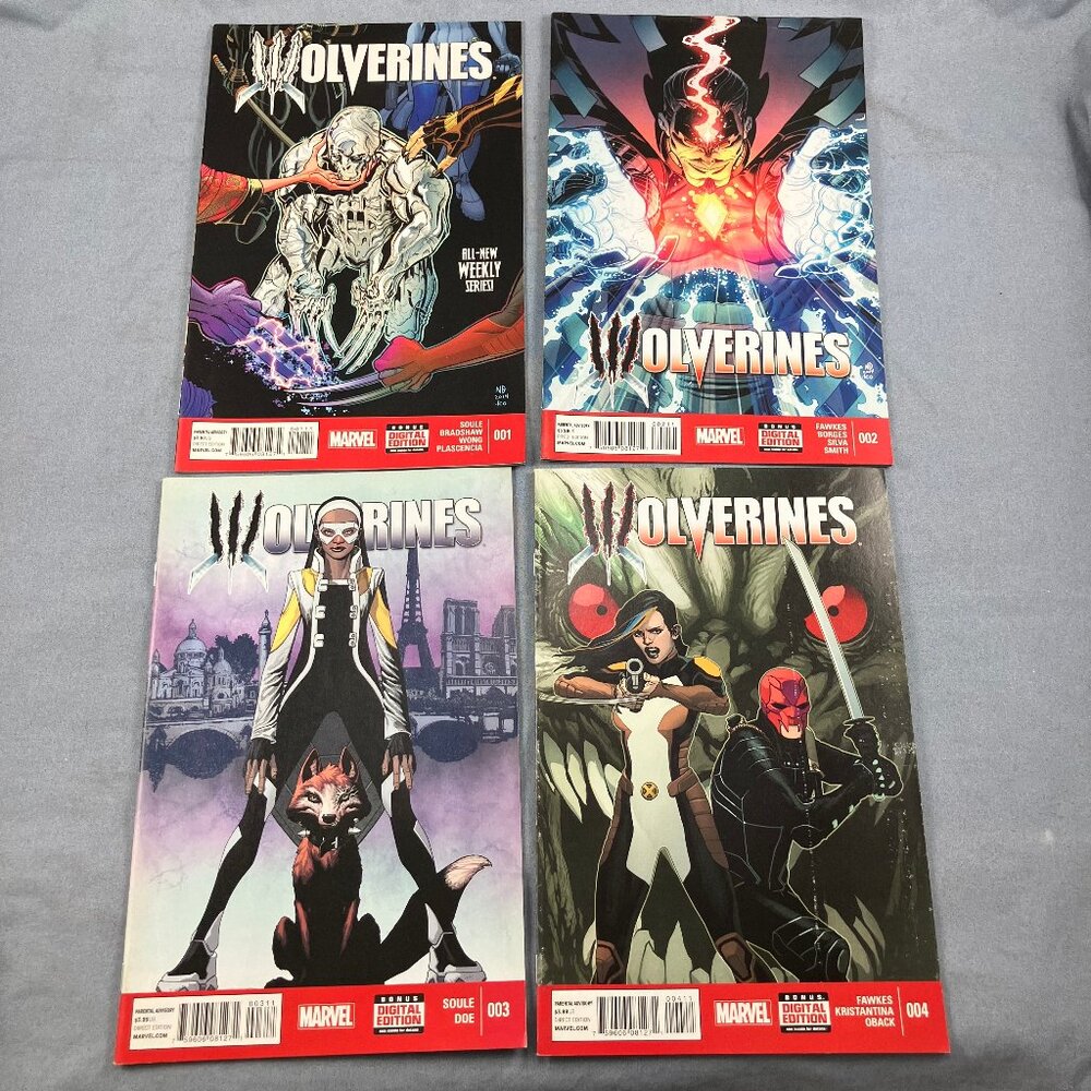 Wolverines Marvel Comics 2015 First 4 Issues #1 2 3 4
